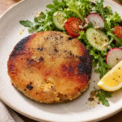 Hamburguesa vegana de soja