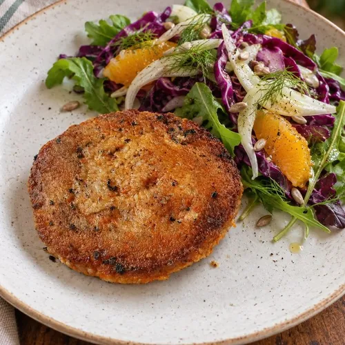 Hamburguesa vegana de zanahoria
