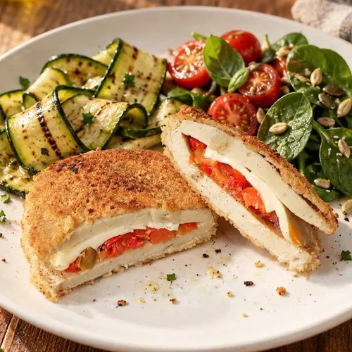 Milanesa de Seitán c/ morrón